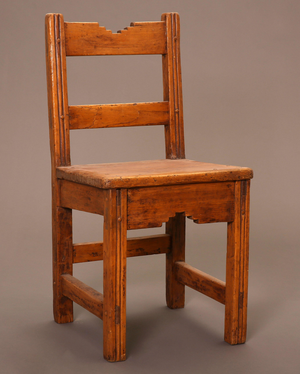 Two Wooden Side Chairs, ca. 1900