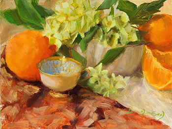 Oranges and Limelight Hydrangea