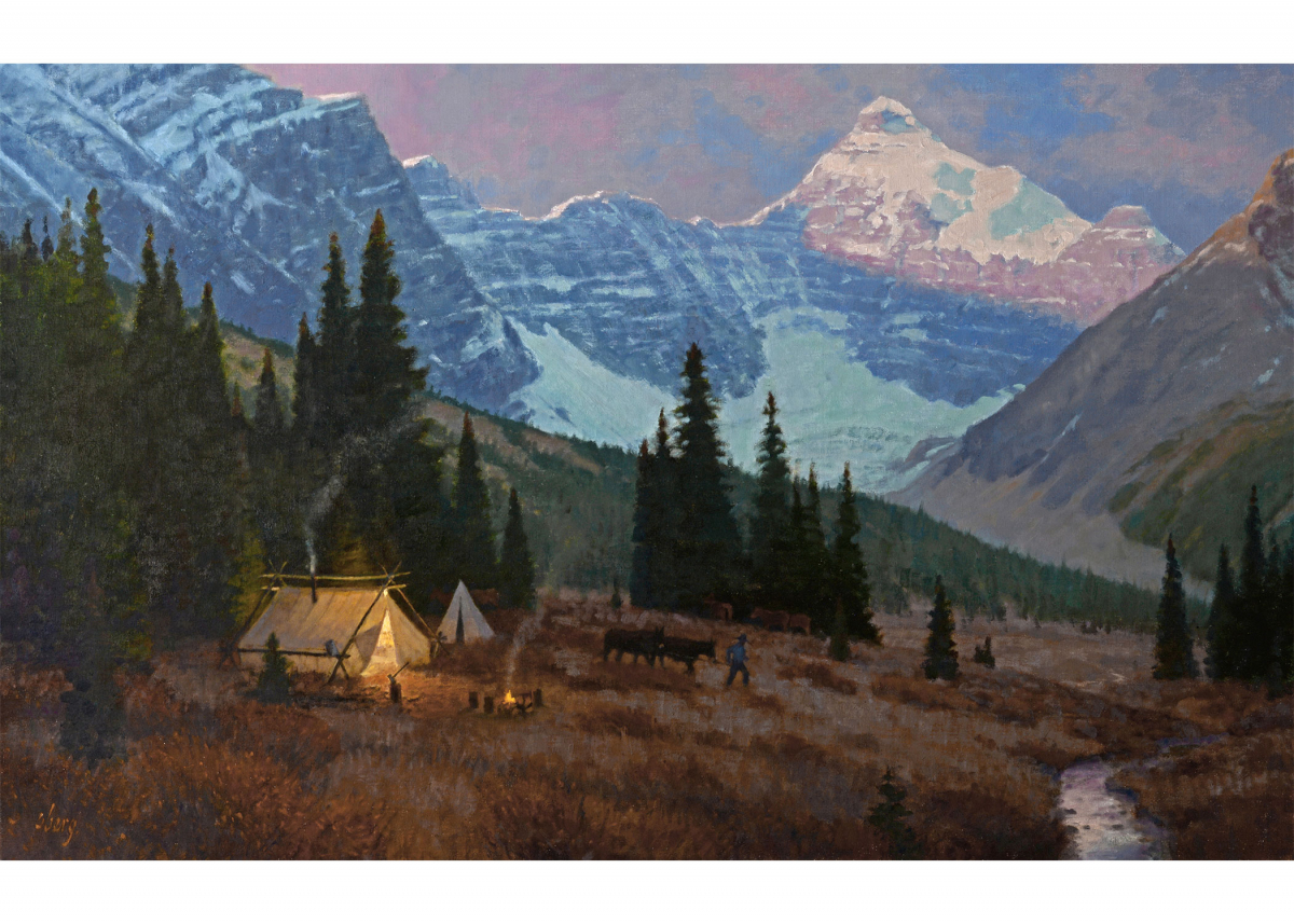 A Camp In The Rockies