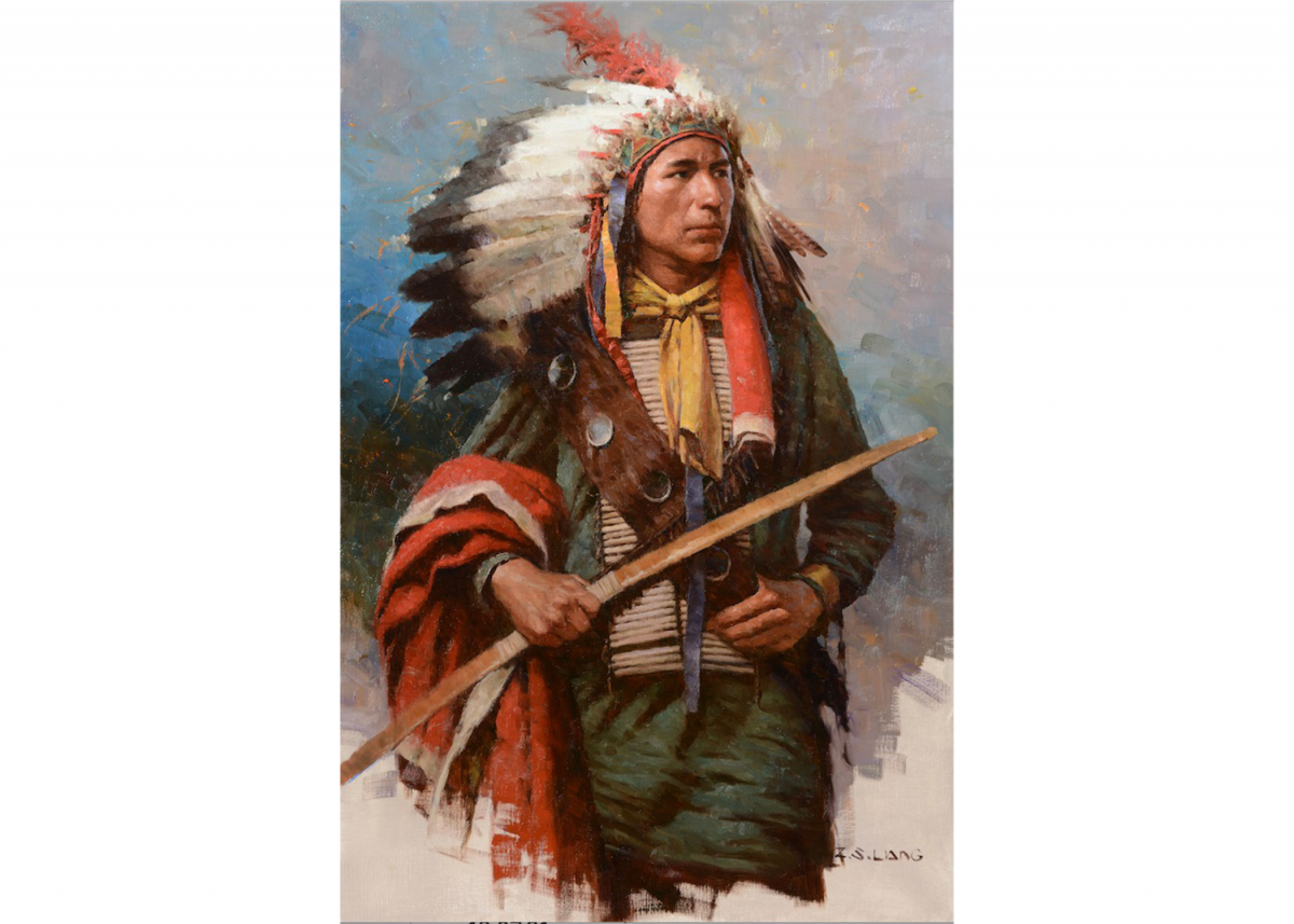 Young Oglala Brave, 1900