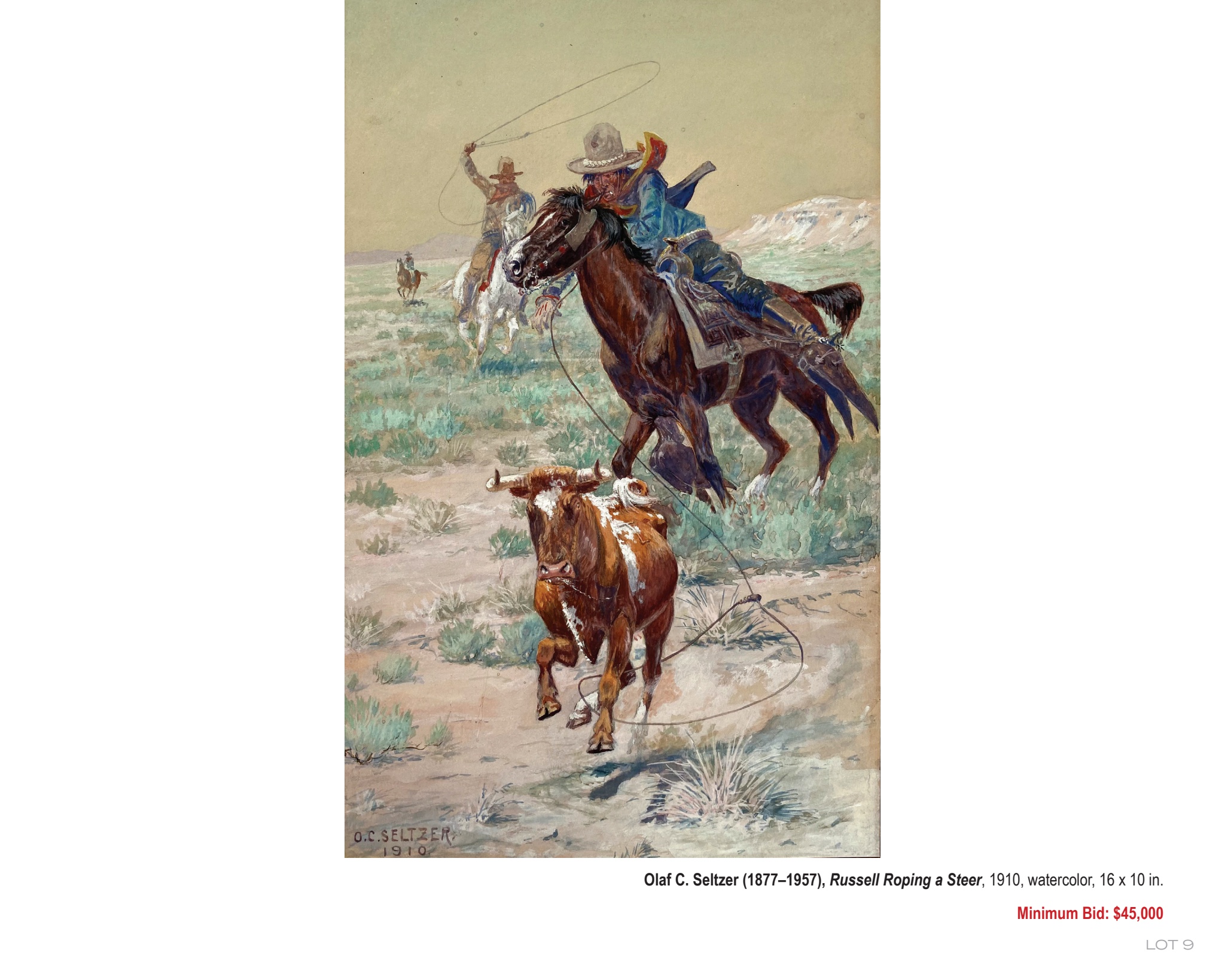 Russell Roping a Steer (1910)
