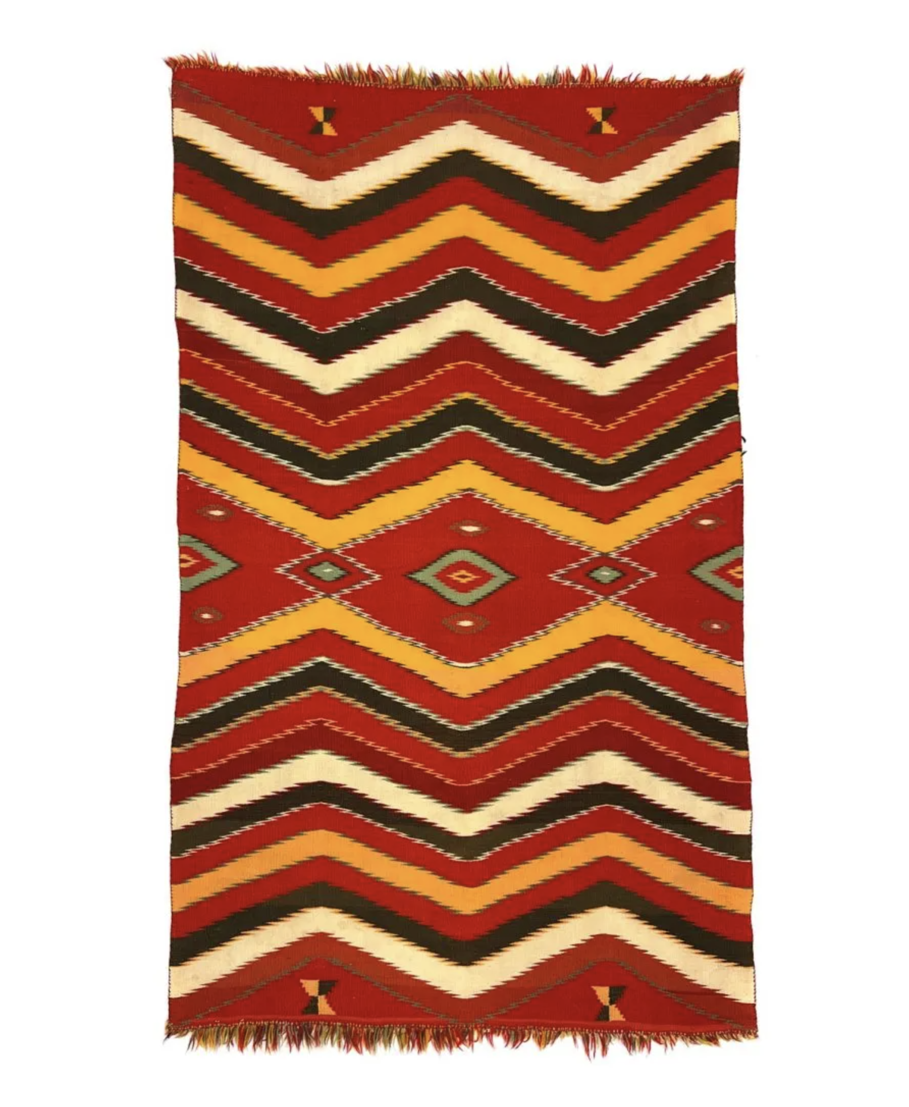 Navajo Germantown Eyedazzler Blanket c. 1890s