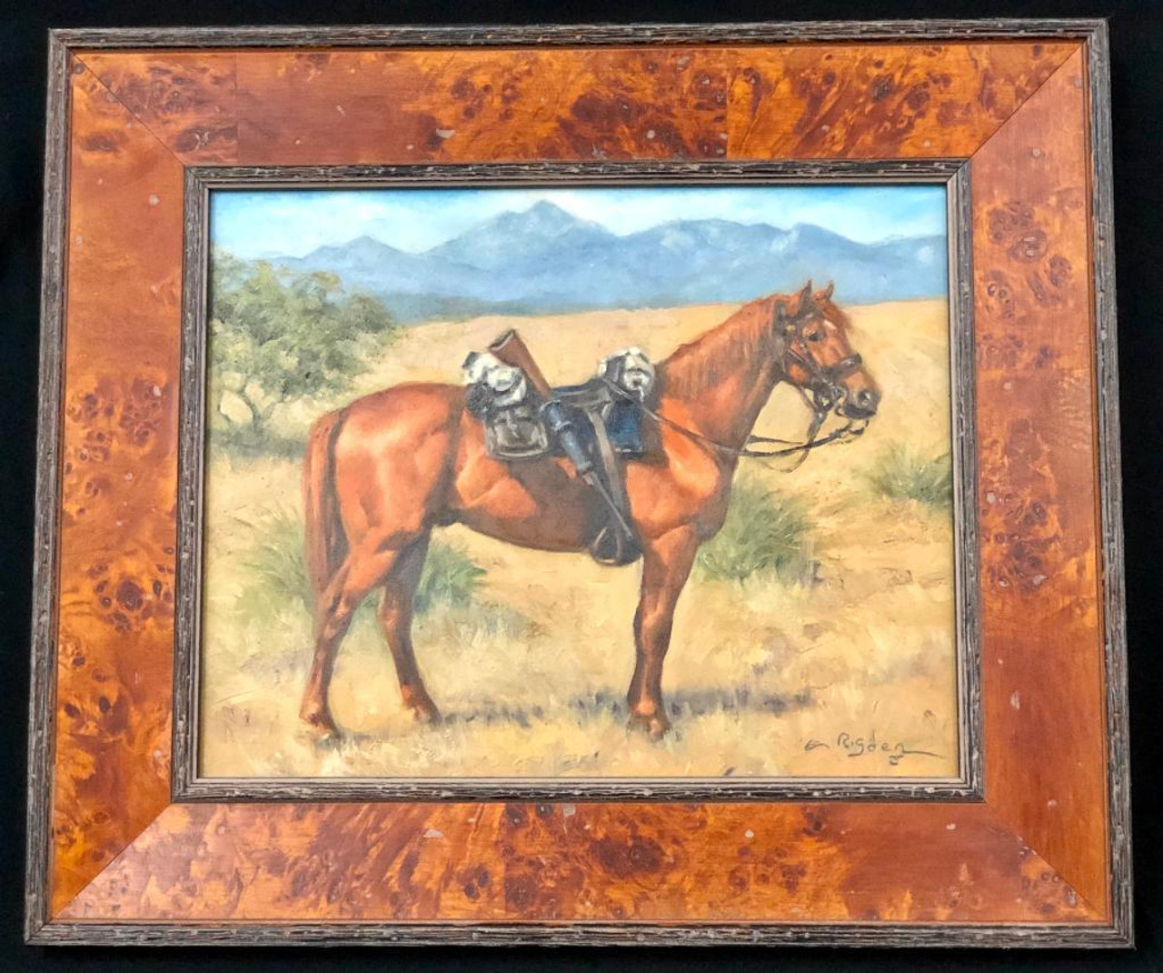 "Cavalry Horse" an Original Oil by Cynthia Rigden