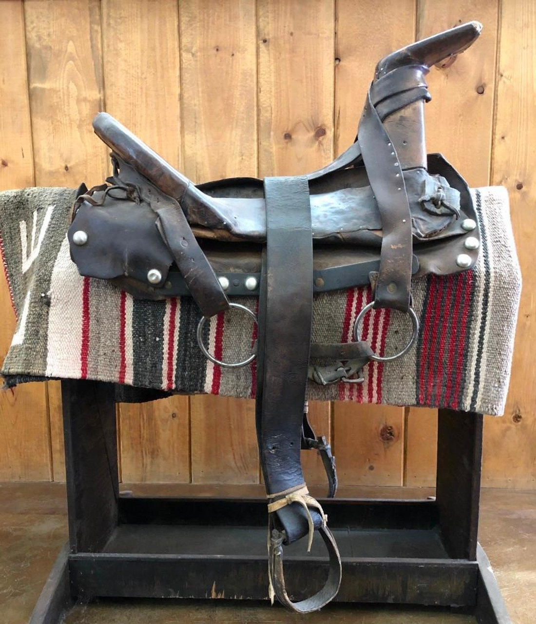 A Rare Example of a Native American Navajo Saddle - Late 1800s.