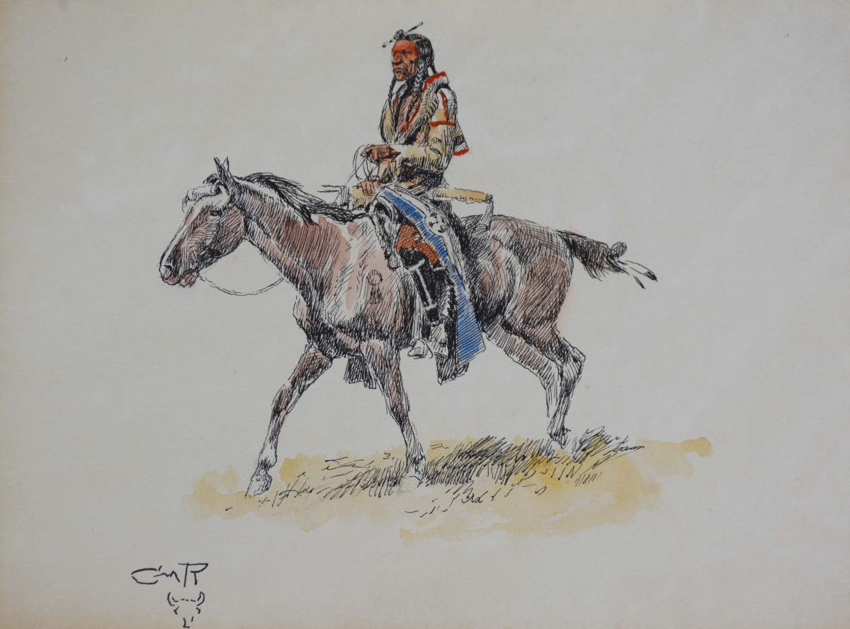 Mounted Indian